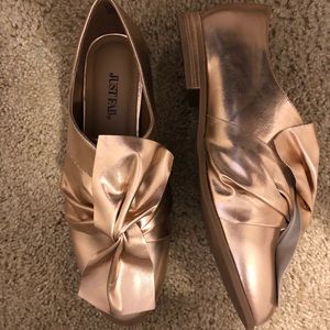 Just Fab Rose Gold Shoes